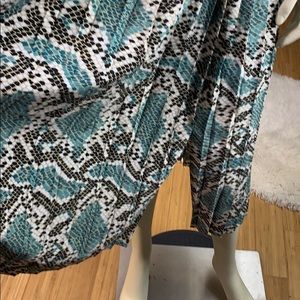 topshop python pleated dress